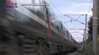 Trains speeding past Rossington on the East Coast Main Line  2 [upl. by Namruht]