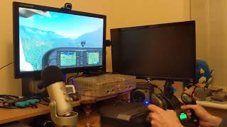 New Logitech Flight Yoke and Throttle Quadrant quick test [upl. by Aihsinyt]