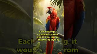 Scarlet Macaw The Rainbow of the Rainforest 🌈🦜 ScarletMacaw BirdLovers ColorfulBirds [upl. by Bucher802]