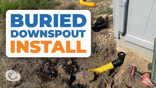 Buried Downspout Installation in Liberty MO [upl. by Glass]