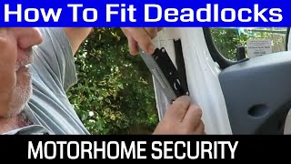 Motorhome Security pt1  How To Fit A Van Door Deadlock Full Installation Of Vehicle Dead lock [upl. by Granthem277]