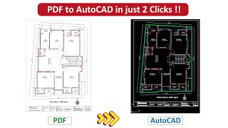 Convert Pdf into AutoCAD [upl. by Rod]