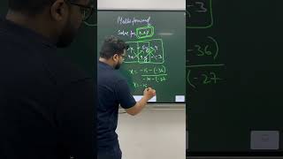 Amazing trick to solve the linear equation in two variables 🔥  Amazing algebra hack ✨ maths yt [upl. by Nosde725]