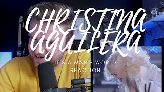 CHRISTINA AGUILERA  ITS A MANS WORLD  REACTION [upl. by Attenaz1]