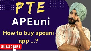 APEuni  How to buy apeuni app  Gurwinder sir [upl. by Nwahsauq]