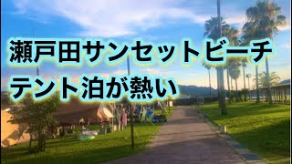 瀬戸田サンセットビーチのキャッンプ広場が超素敵【テント泊】 [upl. by Peti]