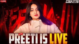 FREE FIRE LIVE🔴WITH PREETI😍 ff freefire fflive freefirelive shortlive live [upl. by Gloriane171]