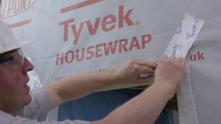 Tyvek® FlexWrap NF Sealing Around Windows Outside Large Band [upl. by Tepper]