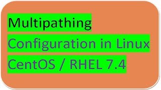 Linux Clustering TutorialMultipathing in Hindi 04 [upl. by Aticilef]