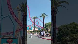 Roller Coaster Rides  Movie World Gold Coast [upl. by Eidna]