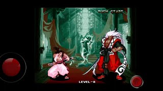 Sogetsu vs Zankuro Boss 1botão MAX L8🕹 samurai shodown [upl. by Htrowslle]