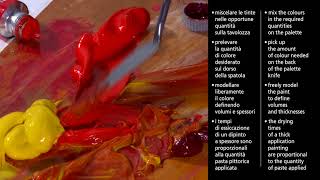 Tutorial Maimeri  Utilizzo spatola pittura a olio  Use of pallet knife in oil painting [upl. by Varuag204]