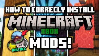 How To CORRECTLY Install Minecraft Xbox Mods 121  2024 [upl. by Nnaacissej338]