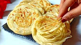 The Most Delicious Paratha Recipe  Strips Paratha  Laccha Paratha Recipe [upl. by Adnicaj]