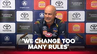 Nicks discusses the possibility of extra time  Adelaide Crows press conference  Fox Footy [upl. by Luben]