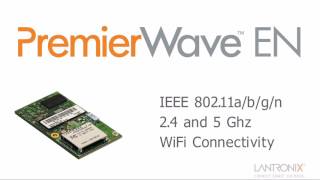 PremierWave EN  Embedded Linux Wireless Device Server  Lantronix [upl. by Fugere]