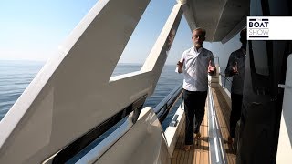 ENG ABSOLUTE NAVETTA 73  Yacht Tour and Review  The Boat Show [upl. by Haila]