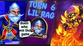 TURN 6 LIL RAG HEARTHSTONE BATTLEGROUNDS [upl. by Yerok155]