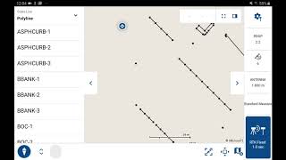 FieldGenius For Android  Stake Line by Points [upl. by Laurianne]