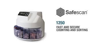 Safescan 1250 Coin Counter amp Sorter [upl. by Ahsiem]