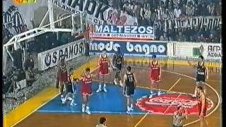 PAOKStefanelTrieste7566Game11994KoracCupFinal [upl. by Annaeiluj831]