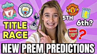 My New Premier League Predictions 2324 Updated Mid Season [upl. by Mota118]