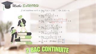 Problème sur la continuité en un Point  Comprendre les Fondamentaux Rapides  Maths BAMOUH [upl. by Anidal]