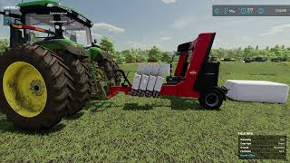 How to make Silage bales in Farming Simulator 22 [upl. by Kippie]