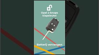 Opel 2Knops klapsleutel batterij vervangen [upl. by Casie]