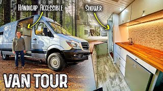 DIY VAN BUILD  Mercedes Sprinter 4x4 Camper Conversion [upl. by Siuqram]