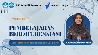 PEMBELAJARAN BERDIFERENSIASI “MEMBUAT IKLAN MENARIK DENGAN CARA YANG ASYIK” [upl. by Phillane]