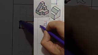 Resolución de ejercicio2 dibujo isometrico tutorial [upl. by Enyal907]