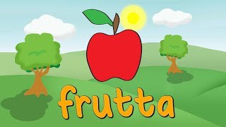 I nomi della FRUTTA in ITALIANO per bambini  Impara litaliano  Learn italian  Aprenda italiano [upl. by Hanus]