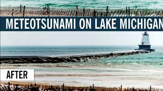 Tsunami seiche on lake michigan [upl. by Cooley]