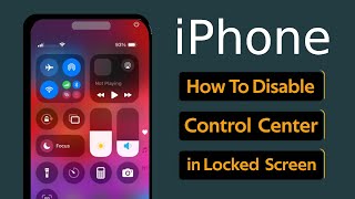 iPhone ios 18 New Feature Update  How to disable Control Center in iPhone Lock Screen [upl. by Brynn369]