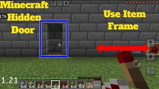 Tutorial  Hidden Door  Minecraft BedrockPocketedition  121 [upl. by Mariandi89]