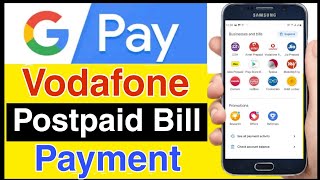 Postpiad Recharge From Google Pay  How to pay mobile postpaid bill Google Pay Se Vodafone bill [upl. by Ila344]