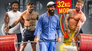 ANATOLY Use 32kg Mop in a GYM  ELITE Powerlifter Pretended to be a CLEANER 33 [upl. by Feliza]