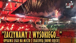 quotZACZYNAMY Z WYSOKIEGOquot  oprawa Legii na meczu z Cracovią NOWE UJĘCIE 17022019 r [upl. by Malcah]