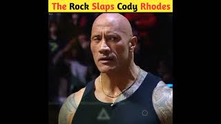 The Rock slaps Cody Rhodes WrestleMania XL kickoff shorts wwe [upl. by Wesla679]