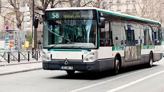 Buses in Paris France 2016  Les bus à Paris [upl. by Aciraj490]