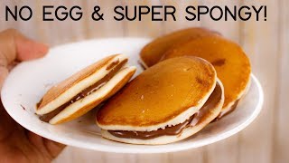 Dora Cake Recipe  Easy No Egg Super Spongy Dorayaki Doraemon  CookingShooking [upl. by Laius]