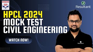 HPCL 2024  Mock Test  HPCL Exam 2024  Civil Engineering  Resultant GATE [upl. by Varini]