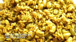 BEANS RICE RECIPE  RED RICE RECIPE  WEIGHT LOSS RECIPE  DIABETIC FRIENDLY RECIPE [upl. by Haldis]