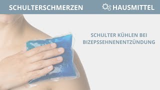 Schulterschmerzen Übung ➡️ Kühlen  Bizepssehnenentzündung [upl. by Wickham738]