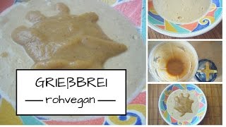 Vegane Rohkost Grießbrei mit Apfelmus [upl. by Hersch721]