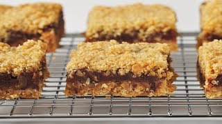 Date Squares Classic Verson  Joyofbakingcom [upl. by Toth]