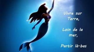 La petite sirène  Partir làbas  Paroles [upl. by Wellesley]