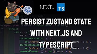 How to persist the Zustand store with NextJS  Part 2 [upl. by Akeit]