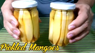 PICKLED GREEN MANGOES  Sweet Style Burong Mangga [upl. by Eatnuahs]